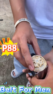 Mens Classic business casual leather belts for men automatic buckle belt with diamond buckle head Belts