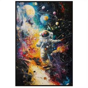 Tranh phong cảnh vũ trụ. Tranh treo tường dán tường sơn dầu canvas trang trí. CGI-1523