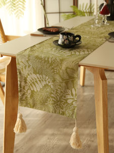 Túi Treo Cờ Bàn Trang Trí Bằng Vải Lanh Cotton in Họa Tiết Cây Phong Cách Tươi Mới Thảm Bàn Trà Bàn Ăn Tủ Đựng Đồ Ăn