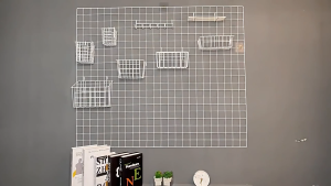 Hanging Basket Open Basket Storage Rack Store Organizer Hook Basket Mesh Wire Hanging Organizer