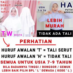 COD OBRAL MIULAN HIJAB BPL TEEN 7 th sampai 9 th ORI - BERGO BAHAN JERSEY LEMBUT RINGAN ADEM - JAHITAN RAPIH - JILBAB ANAK