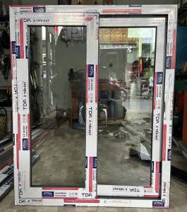 CỬA NHÔM XINGFA SỔ LÙA 2 CÁNH 80x100cm 100x120cm. CÓ KÍNH CƯỜNG LỰC DÀY 8 LY