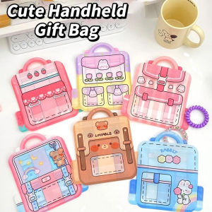 6pcs Kids Portable Birthday Bag Ziplock Bag Birthday Party Cartoon Loot Bag