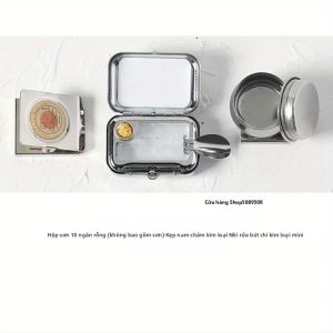 Bộ Màu Nước Mini Di Động Hộp Đựng Màu Du Lịch Kèm Dụng Cụ Pha Màu Và Chậu Rửa Bộ Dụng Cụ Vẽ Tranh Và Bút Vẽ Nước