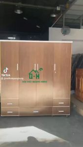 TỦ NHỰA ĐÀI LOAN 4 CÁNH GIÁ RẺ TẠI XƯỞNG MÀU NÂU CAO CẤP