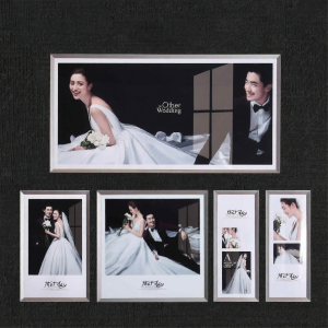 Luxurious Simple Photo Frame Living Room Wall-Mounted Grey