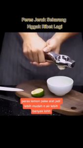 PERASAN LEMON ALAT PEMERAS TANGAN JERUK LEMON STAINLESS SQUEEZER PERAS PRESS LEMON LIME PERASAN JERUK NIPIS ALAT DAPUR TAHAN LAMA PREMIUM BERKUALITAS