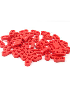 Domestic Small Particle Engineer Building Blocks Educational Toys with Axis Hole Thin Arm Beam Accessories for Children