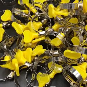 D-3020 HOSE CLAMP (2PCS INSIDE) 16MM/19MM/25MM/29MM Slotted Hex Head Hose Clamp Adjustable Fuel Line