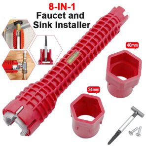 Kunci Pas Wastafel 8in1 Faucet Sink Installer Soket Kran Pipa Multi-fungsi