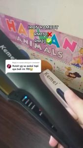 Iron Ceramic Hair Straightener Styling Tools Machine Original Professional For Anion Care Km-329