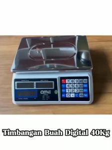 Timbangan Dapur QME Digital 40kg / Kitchen Computing Scale Double Display / Alat Timbang Berat Elektrik Sayur Daging Telur Ikan Dengan Mode Zero & Tare / Cocok Untuk Usaha Laundry Warung Sembako Swalayan Serbaguna - GP Mall