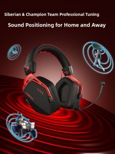 Seiberia K03S Overhead Bluetooth Headphones Wireless 2.4G for Mobile Tablet Desktop Computer Gaming Earphones with Mic Support