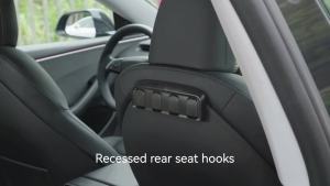 YZ for Tesla Model Y 3 Highland Juniper 2021-25 Folding hidden hooks for back seat ABS material Automotive Interior Accessories