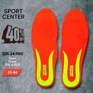 Insole/Telapak Dalam Sepatu Convrse Series Ukuran Anak & Dewasa 33-46