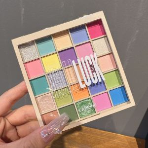 KAPIENE Macaron 25 Colors Eyeshadow Playful Makeup Stage Glitter Shiny Pearlescent Soft Orange Brown Earth Tone Student Women