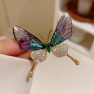 Cute butterfly brooch for women sparkling and vibrant with forest style design daily wear brooch accessories