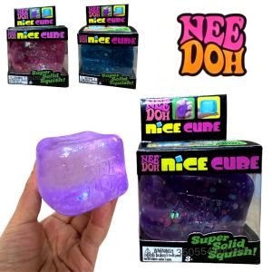 Schylling Slow Rebound Glitter Stress Cube Malt Sugar Squishy Fidget Toys Anxiety Relief ADHD Toy for Adults and Kids Blind Box