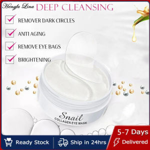 Hengfa Lina 30 Pairs Snail Collagen Eye Mask Remove Dark Circles Anti Ageing Beauty Patches For Eye Skin Care Remove Eye Bags Brightening