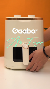 Gaabor Air Fryer Dual Rotary Knob Transparent Window 9 Menus+Reheat/Defrost 5L Capacity + Paper Liner