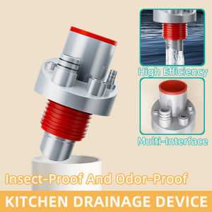 Washing Dishwasher Water Purifier Sink Drain  Sealed Plug Multi-Function Anti-Odor Tool Drain Pipe Connector Universal Accessory Anti-Sewer Gas Odor Prevention Sink Part