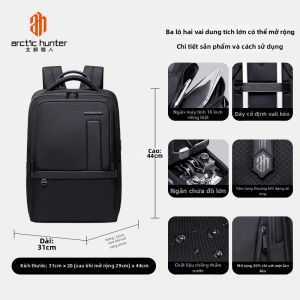 Arctic Hunter | Balo Kinh Doanh Chống Nước Mở Rộng 16 inches