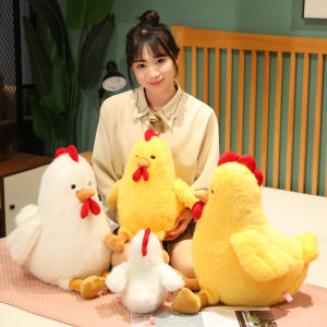 Cute Chicken Stuffed Animal Plush Doll Toy - Farm Animal Cuddler for Kids Room Decor - Ideal Gift for  Easter Eggs Gifts