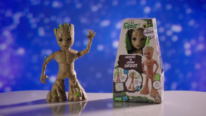 Marvel Studios I Am Groot Groove N Grow Groot 13.5-Inch Interactive Action Figure Responds to Music and Sounds Super Hero Toys for Kids 4 and Up