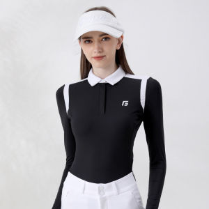 Golf Ladies Long Sleeve Ice Silk High Waist Pants Versatile Summer Fitness Yoga Sportswear Korean Style Womens Golf Clothing