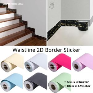 3D Waistline Decorative Stripe Border Wallpaper Wall Skirting Wall Stickers