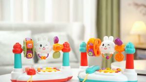 Baby Rotation Musical Toys Intelligent Music Piano with Lights and Sounds Early Educational Toy Mainan Budak Bayi