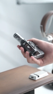 NEW Fast Charging Power Bank Quick Battery Swap Innovative Design CyberPunk 22.5W PD Inbuilt Cable Flight and Travel Friendly