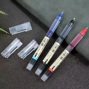 Quick-Drying Pen 0.5mm Black Needle Tube Sign Pen School Office Writing Ballpen