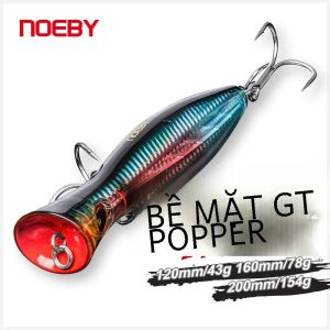 Mồi Câu Giả Noeby Popper 12cm43g 16cm78g 20cm150g Mồi Nổi Mặt Nước Mồi Cứng Giả Dùng Câu Cá Biển Câu Cá Trên Thuyền.