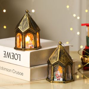 2026 Christmas LED Night Light Santa Claus Snowman Lantern Lamp Table Ornament Christmas Decoration for Home Xmas Navidad Gifts