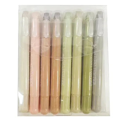 8Pcs/set Bible Highlighters Vintage Morandi Colors Non Bleeding Highlighters Bible Safe Highlighters Gel Pen Highlighter