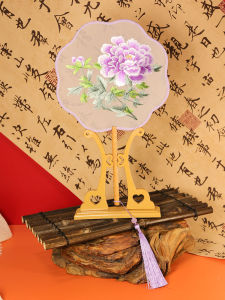 Laoxinmen Embroider Circular Fan Antique Fan round Fan Embroidery Fan Womens Double-Sided Embroidery Circular Fan Suzhou Embroidery Circular Fan Circular Fan Chinese Style