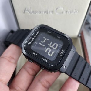 (BISA COD) Jam Tangan Wanita Alexandre Christie AC 9357 AC9357 Garansi Resmi 1 Tahun - Tali Rubber