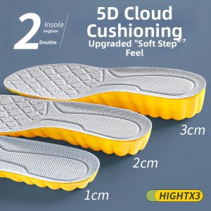 JvBV | Comfortable Invisible Height-Increasing Insoles for Men 1cm