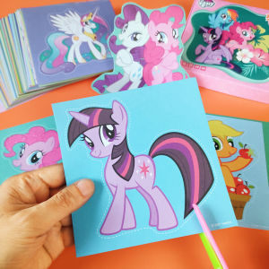 My Little Pony เด็กตัดกระดาษ DIY Craft ชุดก่อนวัยเรียน 3-6 ปีเด็กนักเรียนโรงเรียนประถมศึกษา Handmade Origami วัสดุชุด