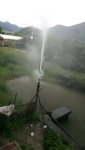 HOL High Pressure Agriculture Irrigation Sprinkler Spray Auto Rotation Sprinkler Tripod with Connector