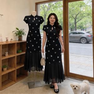 Elegant Slimming Chinese Style Cheongsam Dress