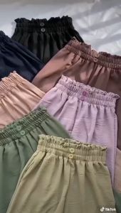 CELANA KULOT CRINKLE AIRFLOW PREMIUM KANCING 2 DUA / KULOT WANITA M L XL XXL CHARLOTTE DOUBLE BUTTON / KULOT CRINCLE FULL KARET / CELANA WANITA TERMURAH KEKINIAN TERBARU 2023 / BISA COD