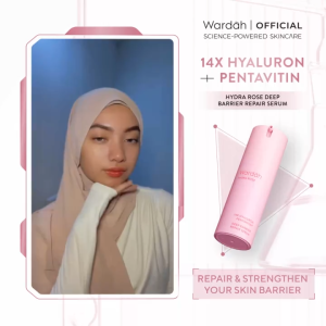 Wardah Hydra Rose 14X Hyaluronic Pentavitin Deep Barrier Repair Serum 30ml | Serum dengan Allantoin