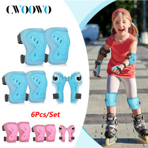 Kids 3-10 Years Knee Pad Elbow Pads Guards Protective Gear Set for Roller Skates Cycling BMX Bike Skateboard Inline Skatings