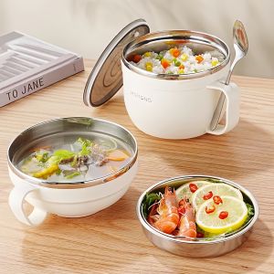 304 Stainless Steel Leakproof Double Layer Bento Box