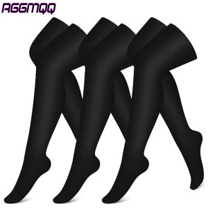 3 Pair 20-30mmHg Thigh High Compression Socks - Varicose Veins & Edema Relief for Women & Men - Running Travel
