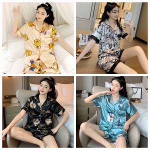RITATerno Set Pantulog Loungewear Sleep Wear Coordinates - XS to Large - xs to large - 2 piece - top and shorts - classy and elegant - premium fabric - excellent quality - fabric from abroad - premium quality - mall quality - multi way to wear - for