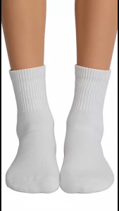#XGMY#mens sports socks cotton thick mid top socks black Korean version summer white womens breathable short socks suitable for all seasons