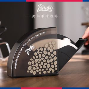 BinCoo Coffee Filter Paper Storage Box Dustproof V-Shaped Filter Paper Holder Universal V0102 Kitchen Dining Accessories